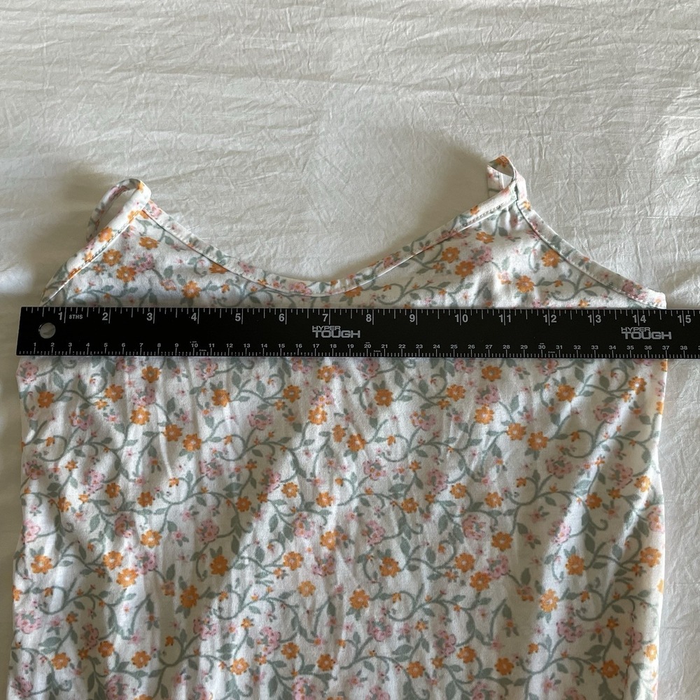 PRETTYLITTLETHING Women's Size 2 Dress Ditsy Floral Semi Sheer W Side Slits - Picture 9 of 11